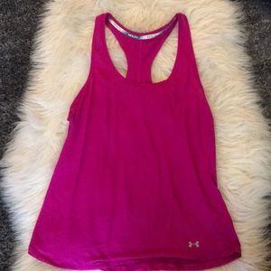 Under amour fuchsia pink tank top